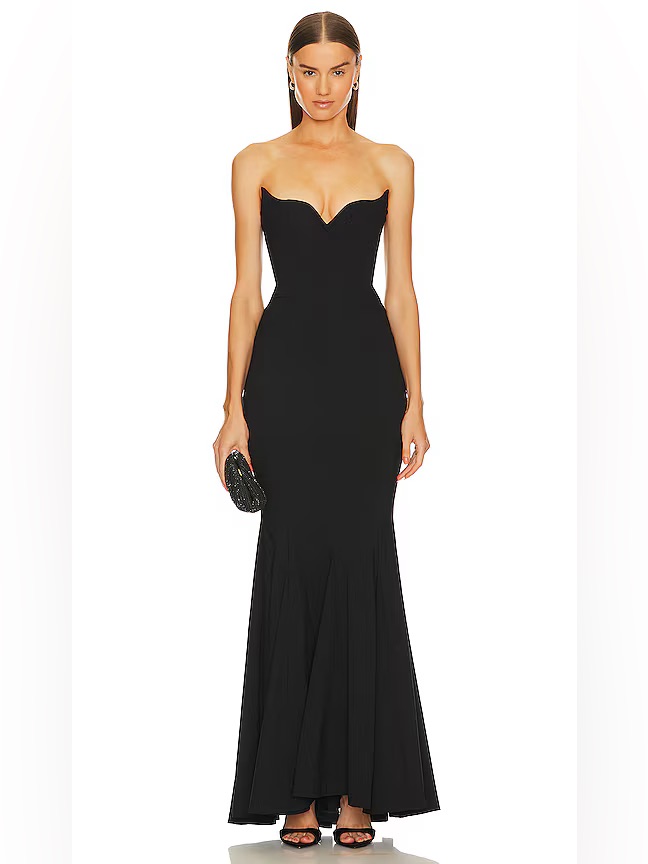 Michael Costello X Revolve Billie Gown In Black